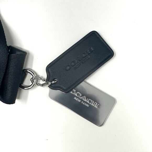 Coach Sullivan Pack With Houndstooth Print Teal Wine CJ588 - Picture 6 of 7